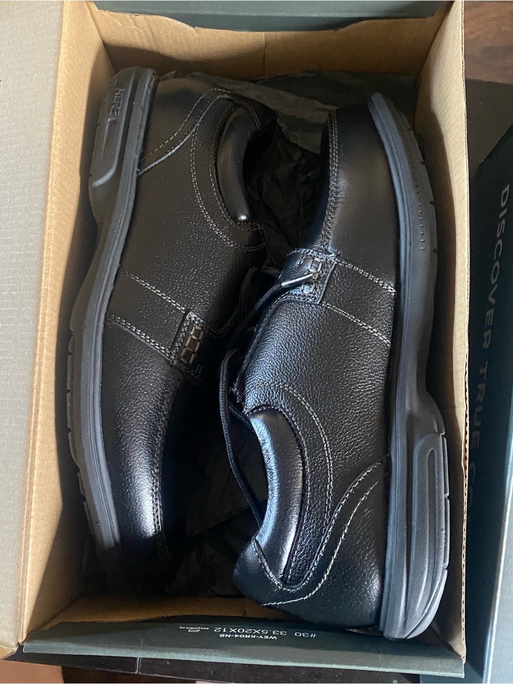 Nunn Bush Black Leather Lace-Up Oxfords